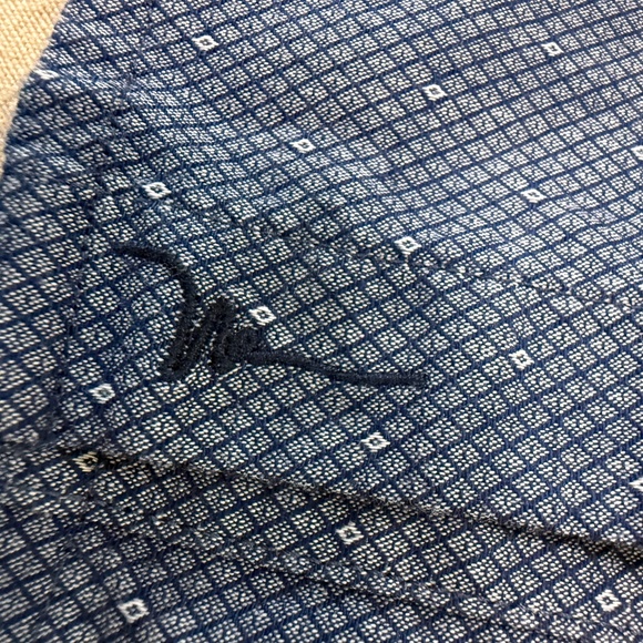 Marc Anthony Slim Fit Stretch Button-Up Shirt XL – Blue Micro-Pattern - Picture 8 of 14